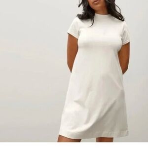 Everlane Weekend Swing Dress Cream